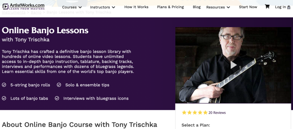 ArtistWorks - Banjo Lessons With Tony Trischka
