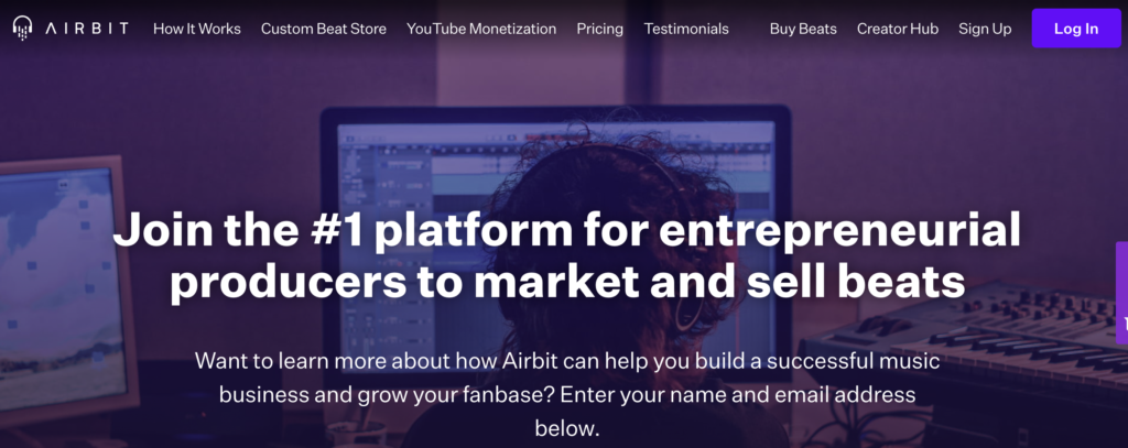 Airbit sell beats online